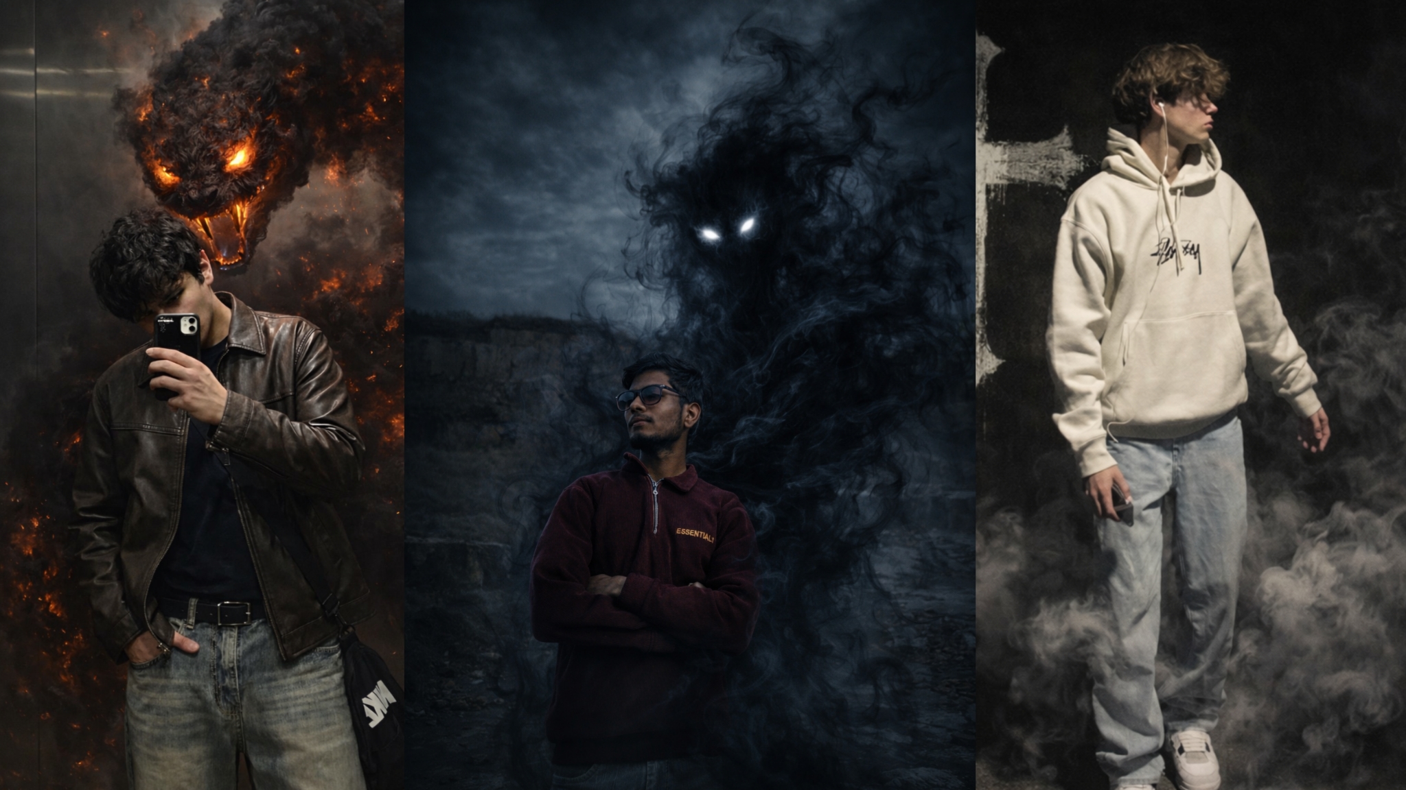 Dark Shadow Monster Cinematic AI Photo Editing Prompt – Realistic Smoke Effect Guide (2026)