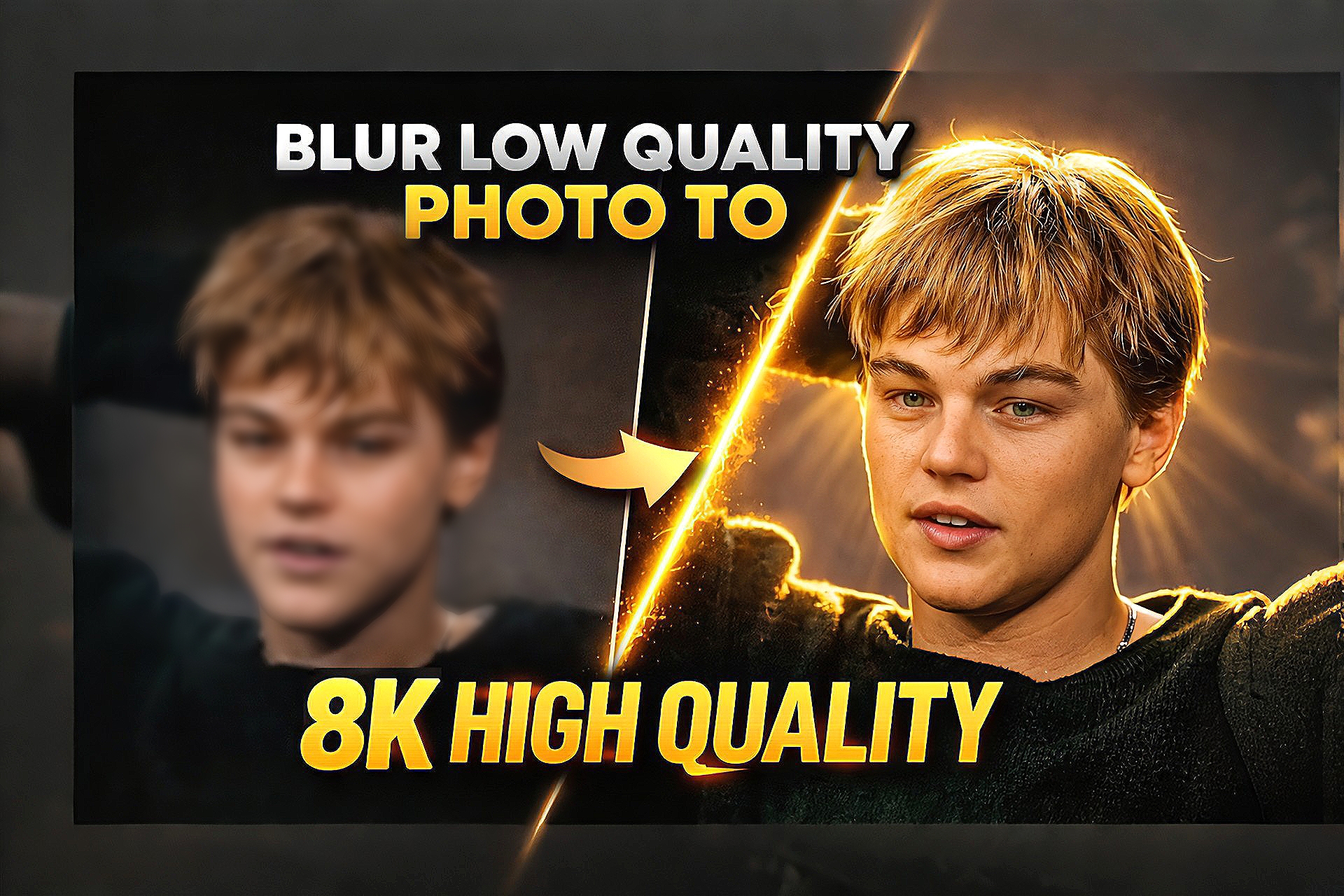 Blur Photo to 8K High Quality AI Photo Editing